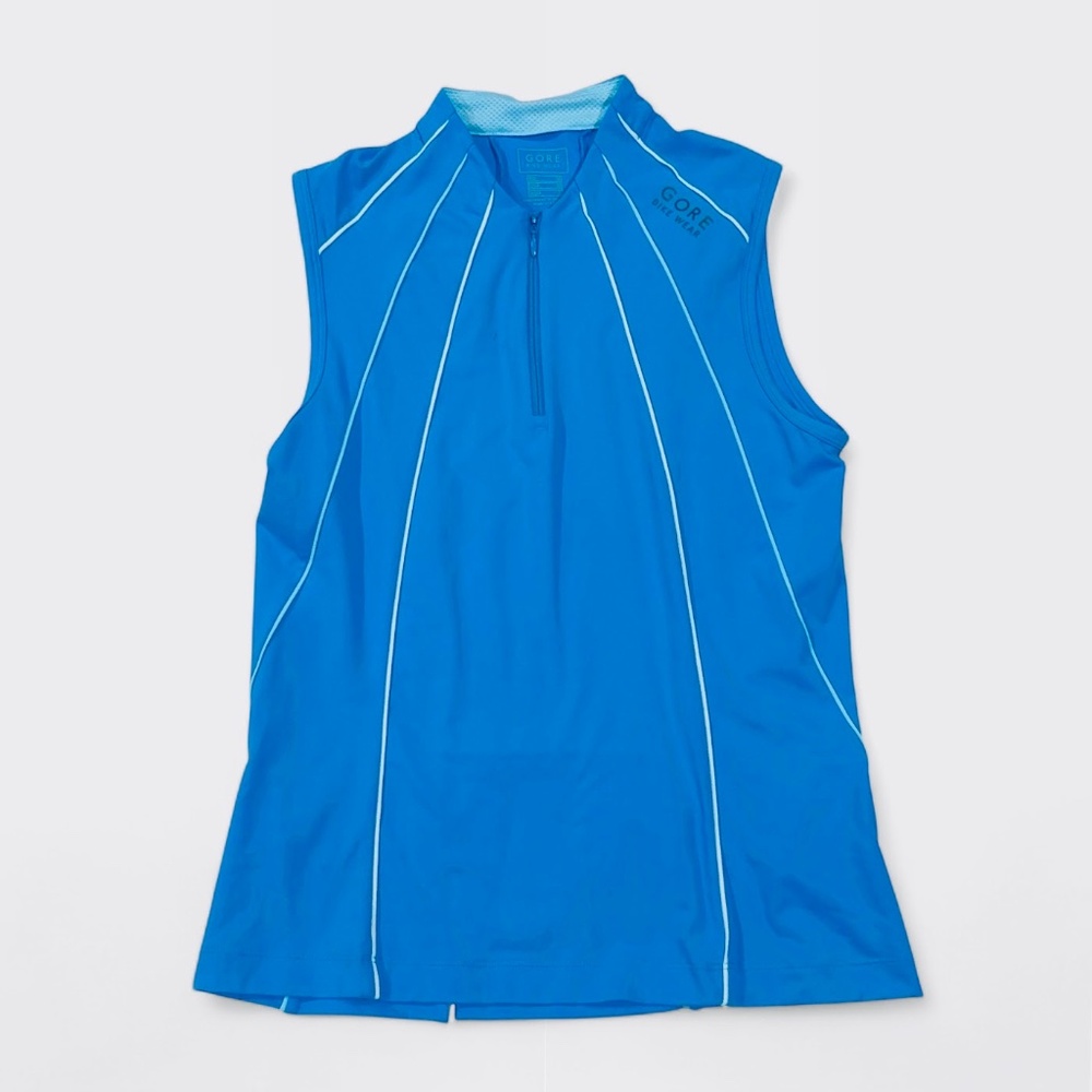 Gore Bike Wear Women's Blue Sleeveless Cycling Singlet Tank Top Size M
